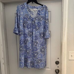 Jude Connally Blue and White Floral Dress